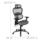 Flash Furniture Office Chair, Mesh, Gray H-LC-1388F-1K-GY-GG - alternate 10
